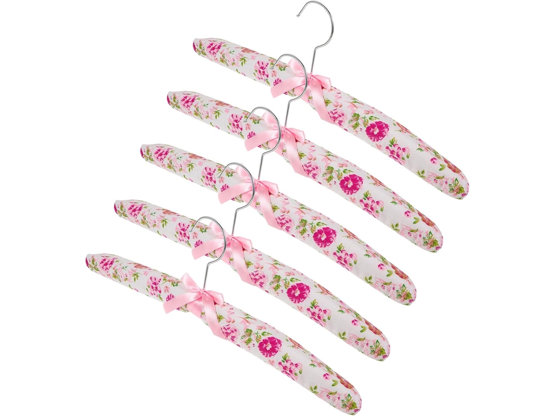 Conjunto 5 Cabides Acolchoados Tecido GOKOCO