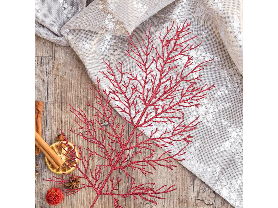 Decorações De Natal Com Design De Imitação De Glitter Pacote Com 5 Unidades
