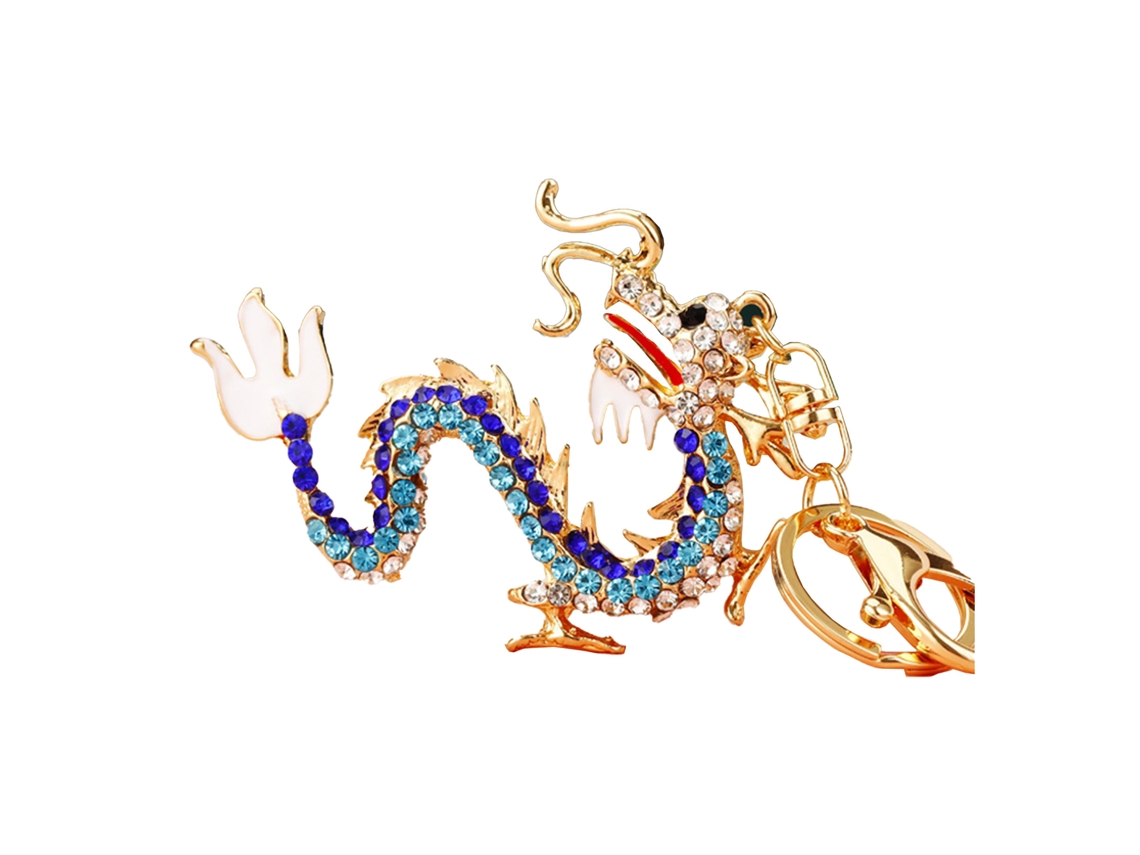 Chaveiro de Cristal Zodiac Chinês Dragão LAXISCREED