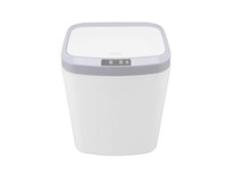 Lixeira Automática Inteligente 16l com Sensor Touchless para Cozinha e Banheiro Branco | S/MARCA