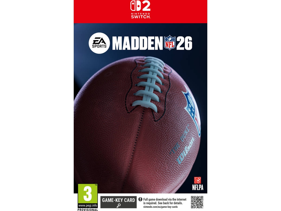 Jogo Nintendo Switch 2 EA Sports Madden NFL 26 (Código de Descarga na Caixa)