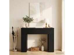 Vidaxl Mesa De Centro Preto 102 X 35 X 75 Cm Derivados De Madeira