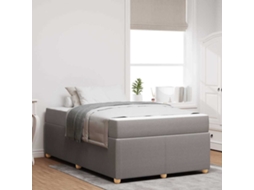 Vidaxl Estrutura Da Cama Cinzento-acastanhado 120 X 200 Cm Tecido