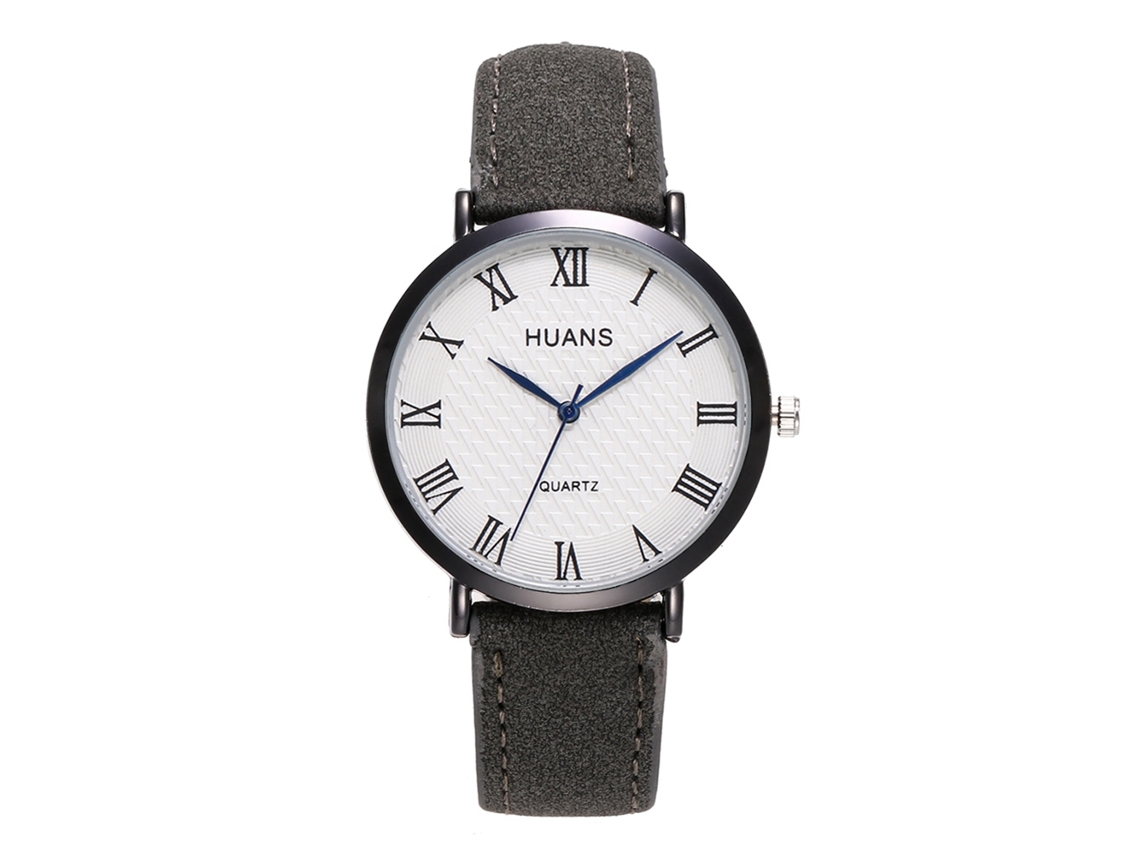 Reloj De Cuarzo Para Hombre Con Correa De Pu Simple Moda Regalo Zlf0392 Negro