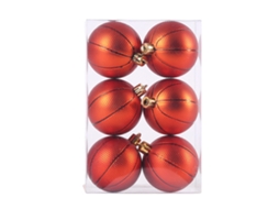 Bola de Natal Decoração de Árvore de Natal Pingente-6Cm Basquete AURUM