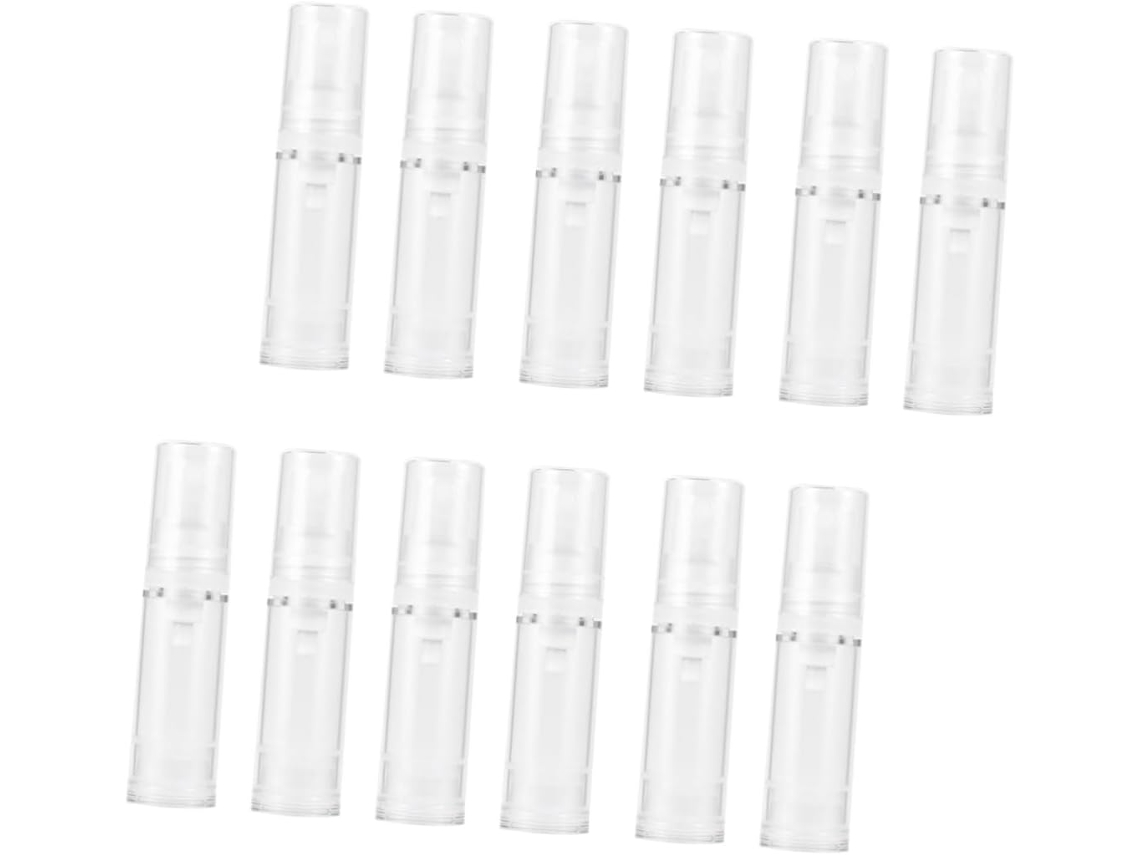 Frasco Spray Recarregável Empty As White, Embalagem Com 12 Unidades
