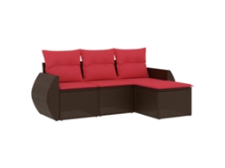 Mesa com Armário Madeira Engenheirada MAISON EXCLUSIVE