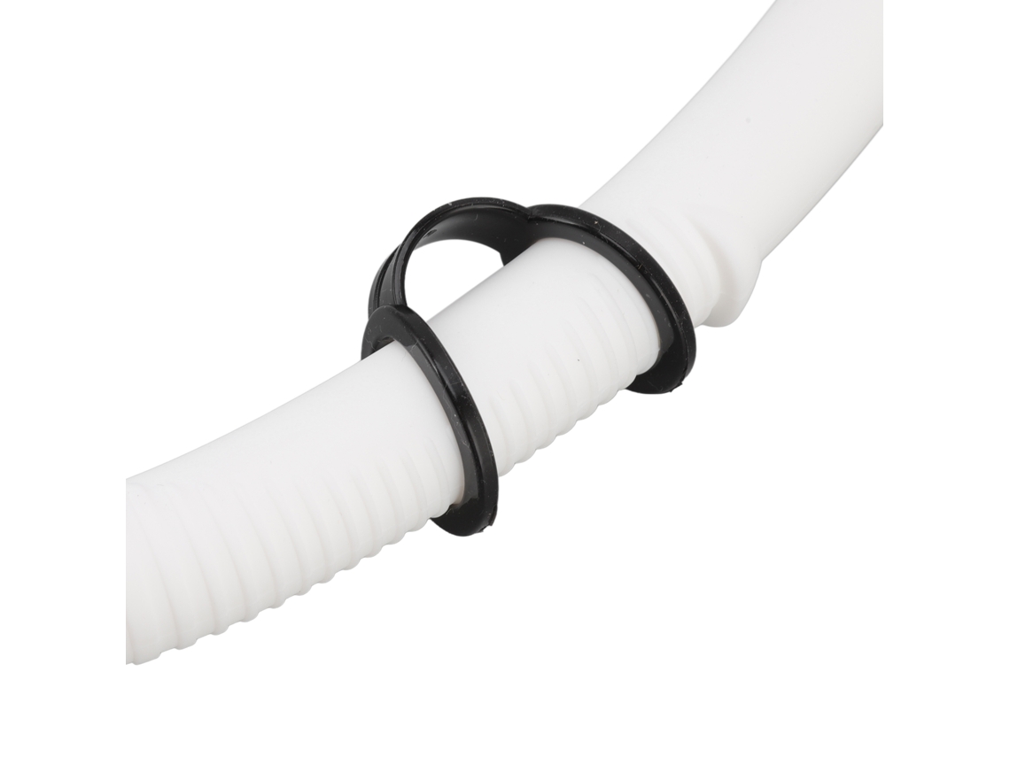 Tubo de Respiração Plegável Mergulho Branco Silicone