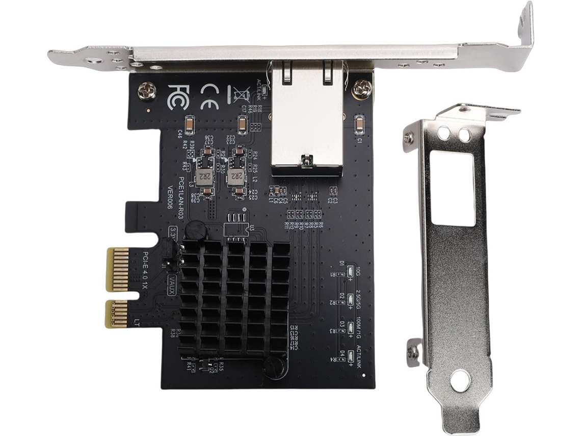 Placa Ethernet Pcie X1 de 10 Gb com Controlador Rtl8127at Adaptador de Alta Velocidade SFUSHOS