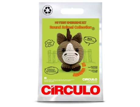 Kit De Crochet Circulo Amigurumi Round Animal Buck O Cavalo Majestoso 836565 1