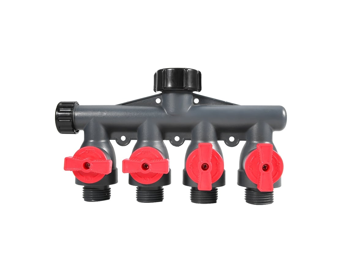 Divisor Mangueira 4 Vias G3/4 Polegadas Válvula Conexão Jardim S/MARCA