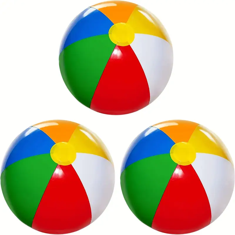 Conjunto Com 3 Bolas De Praia, Brinquedos Praia Para Crianças, Piscina, Lembrancinhas Festas Aquáticas. -aquaforge