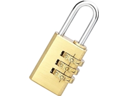Cadeado De Combinação Para Uso Externo, Reconfigurável, Com 4