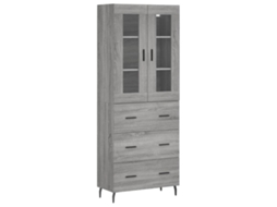 Aparadores 3pcs MAISON EXCLUSIVE em Madeira Cinzento Cimento