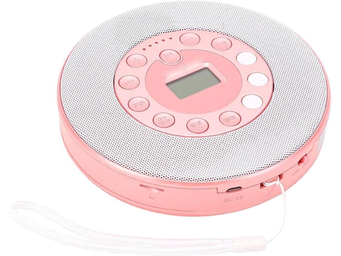 Leitor De Cd Portátil Vbestlife Com Alto Falante, Microfone Embutido, Função Anti Pulos, Bluetooth, Grava Cds Em Pen