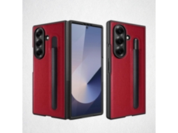Capa De Celular Com Pele De Lichia Integrada E Compartimento Para Caneta, Sem Caneta, Para Samsung Galaxy Z Fold7 5g
