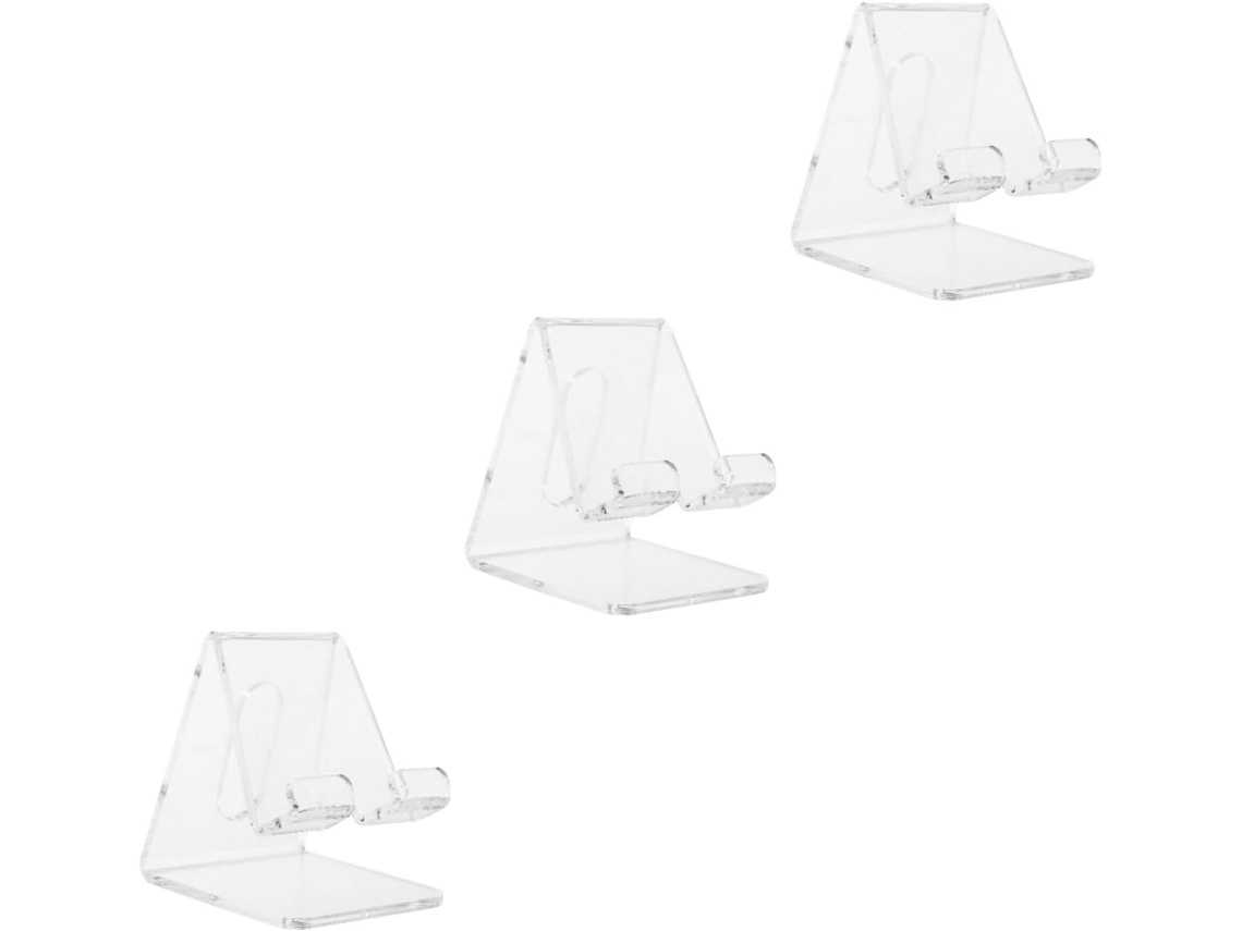 Conjunto de 3 Suportes Portáteis Transparentes para Celular SFUSHOS