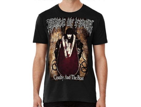 T-shirt De Mulher Zmdecqnb Cradle Of Filth Cruelty The Beast Crew Algodão Branco (l)
