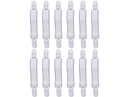 Conjunto de 12 Peças Tiras Tensão para Lençóis, Clipes Elásticos Fixação Elástico, Suportes CHABERLU