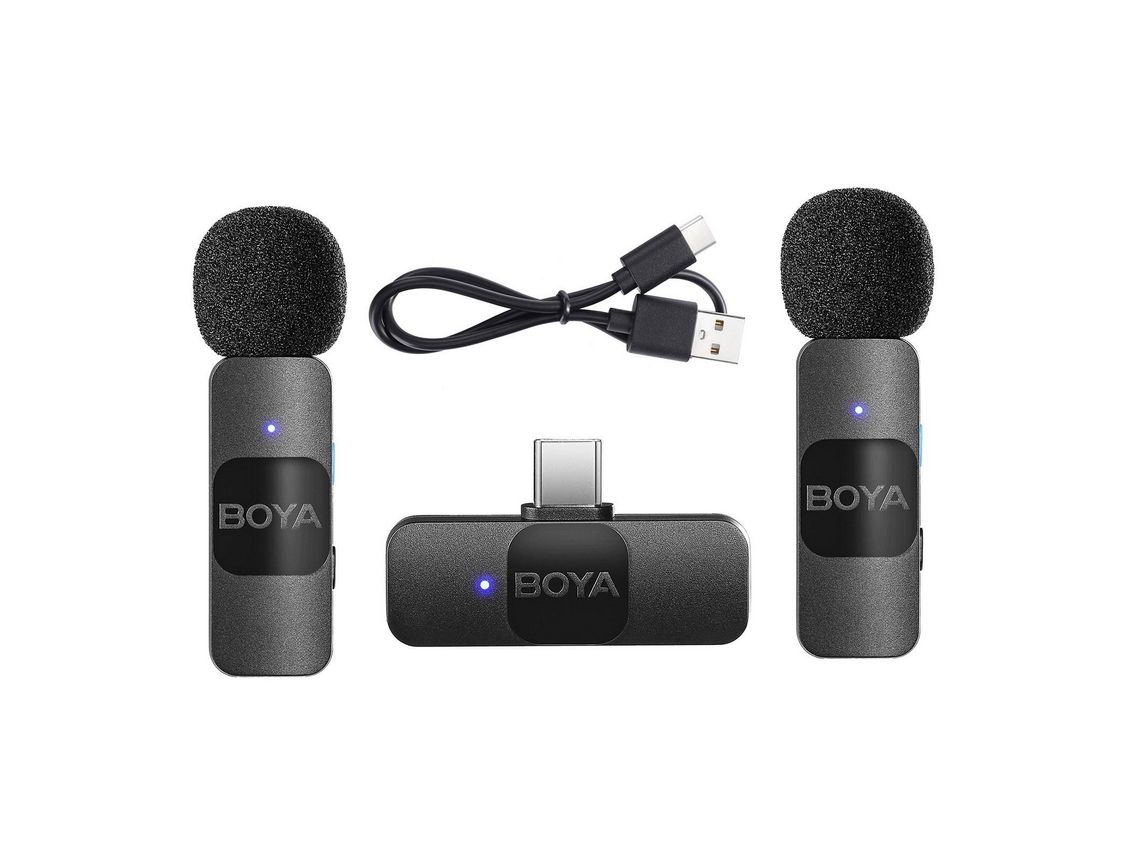 Boya By-v1 One-trigger-one 2.4g Sistema De Microfone Sem Fio Microfone De Telefone Com Clipe #4*