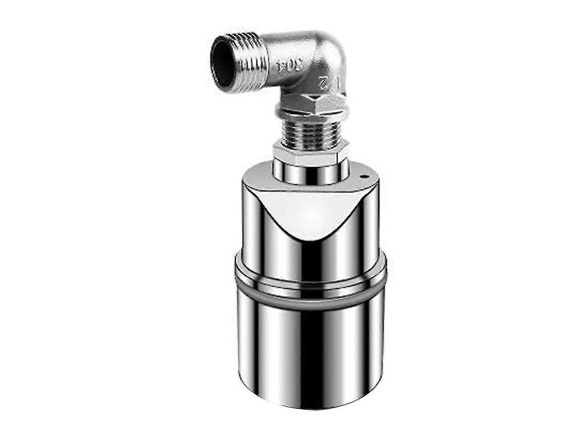 Válvula de Nível de Água Automática 1/2 Polegada de Aço Inoxidável para Tanques e Piscinas Plata