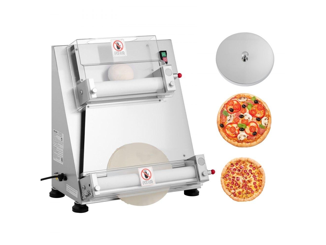 Prensa Elétrica Para Massa De Pizza Até 40 Cm Com Rolos Duplos Tekmaquinas