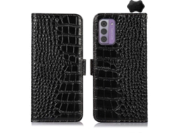 Capa De Celular Em Couro De Crocodilo Com Camada Superior De Couro Bovino Para Nokia G42 5g