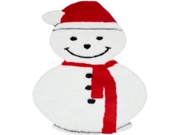 Tapete de Natal, Tapete Decorativo de Lã Sintética para Árvore de Natal, Tapete Longo e Macio para Festas CHABERLU