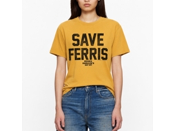Rockinstone Ferris Bueller's Day Off Save Ferris Again Solid Ginger Adult T-shirt Size:xxl