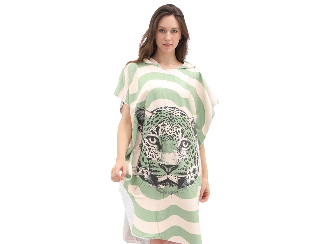 Toalha De Praia Com Capuz Poncho, Secagem Rápida Para Troca De Roupacabeça De Tigreczhhmart