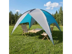 Vidaxl Tenda De Camping Com Capa De Chuva Impermeável 4 Pessoa Azul