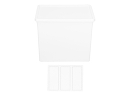 Caja De Armazenamento De Plástico Para Escritório Multifuncional Com Tampa Anti-pó Para Casa