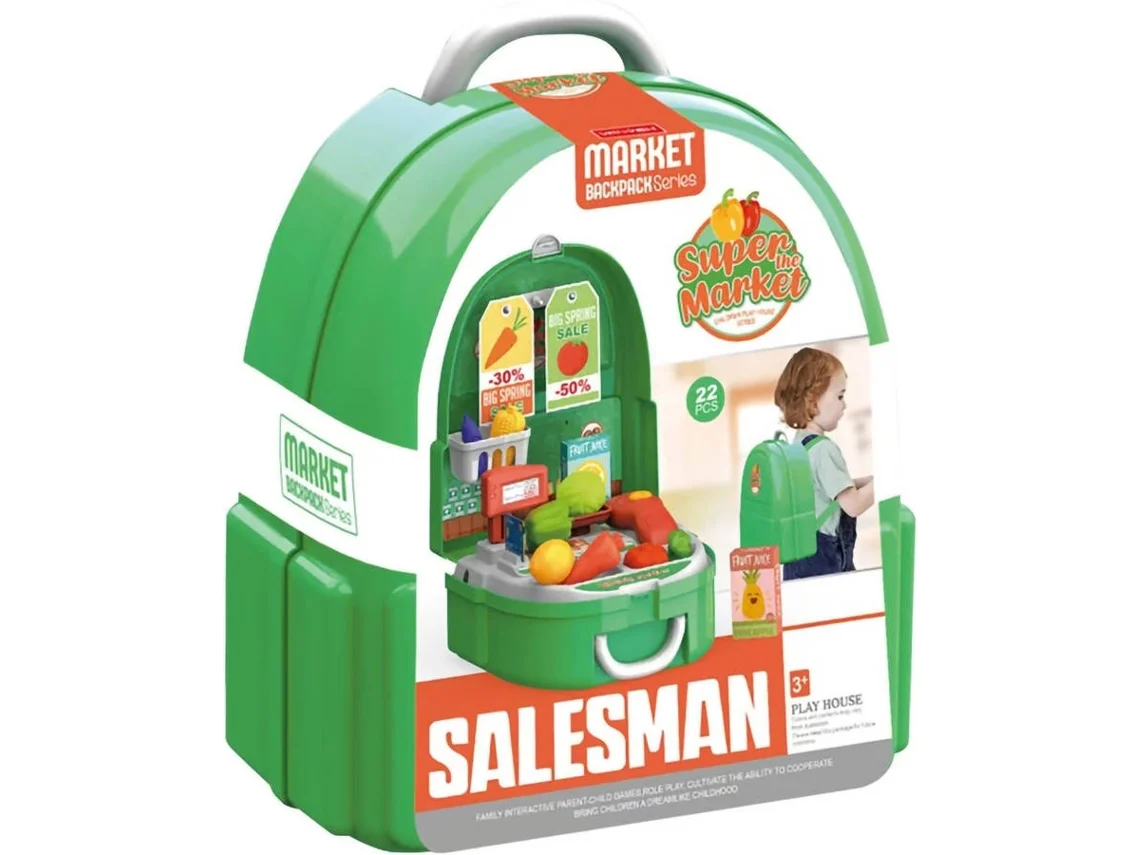Mochila KIDZUP de Supermercado (22 peças)