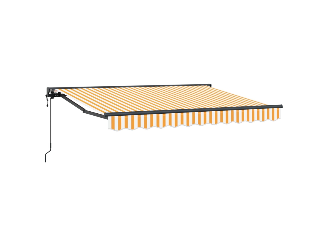 Conjunto 1 Toldo Retrátil Vidaxl Antracite Alumínio (3,5 X 2 M)
