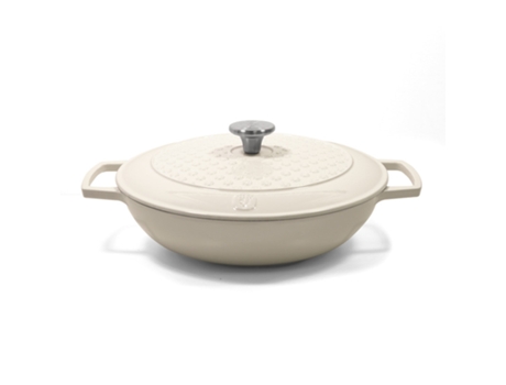 Caçarola baixa de ferro fundido Esmaltado - 30cm Ivory
