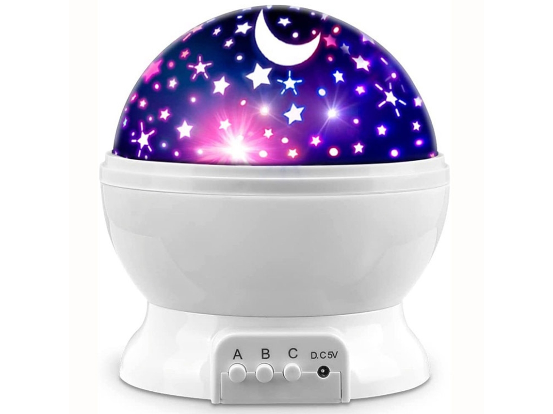 Projetor de Céu Estrelado com Lâmpada Led Sete Cores para Iluminação Noturna Romântica BRILVIBERA