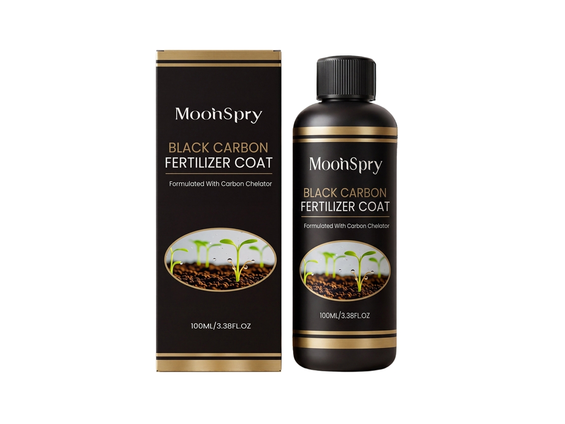 Fertilizante MOONSPRAY de Carbono Negro com Nutrientes para Plantas em Vasos