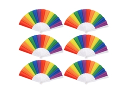 Conjunto de 6 Leques Dobráveis para Decoração BRILVIBERA