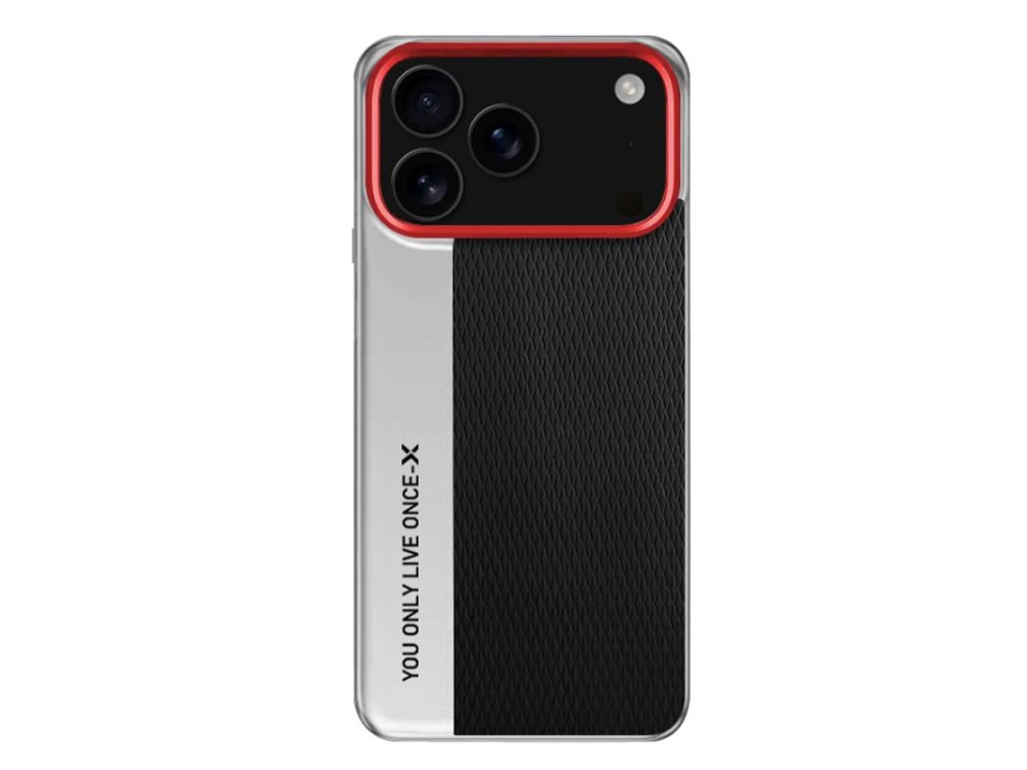 Capa Para Iphone 17 Pro Com Textura De Diamante - Couro E Pc