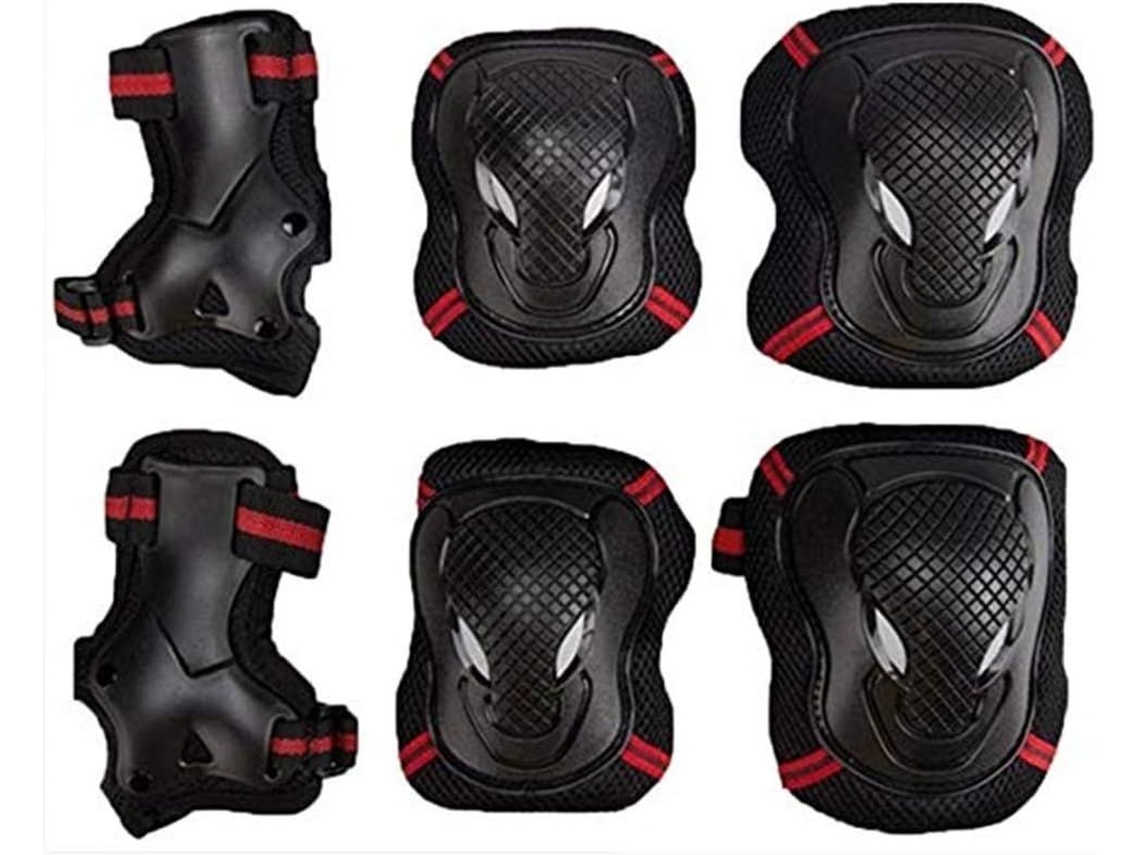 Joelheiras Kinder Schétzer para ciclismo e patinação infantil, vermelho, tamanho M AQUAFORGE