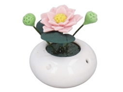 Flor Em Vaso Miniatura Para Casinha De Bonecas 1:12 Decorativo Jardim Varanda