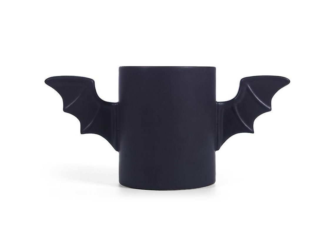 Taza De Cerámica Batman 3d Alas 2025 Taza De Café Negra Regalo Coleccionable Para Fans De Cómics