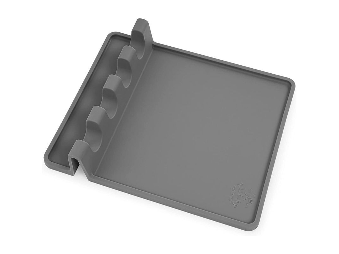 Nova Line suporte de Utensílios de Silicone com Base Anti gotejamento, Resistente Ao Calor, Livre de Bpa