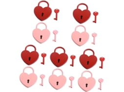 Conjunto De 10 Cadeados De Segurança Para Portas, Cadeados Para Bagagem Wishing Lock
