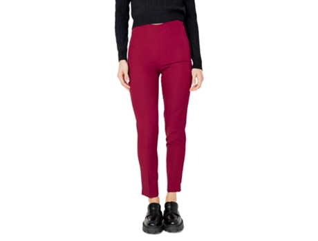 Calças De Mulher Hanny Deep Bordeaux Vermelho (40)