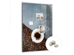 Quadro De Vidro Magnético Xícara De Café Para A Sala De Estar Espelharte (70x100 Cm)