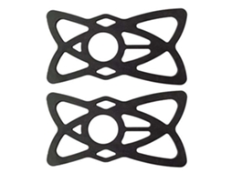 MEOIRUERY 2pcs Banda De Segurança Substituível Para Bicicleta, Moto, Suporte De Guidão, Barra De Rolamento, Suporte De Telemóvel, Preto