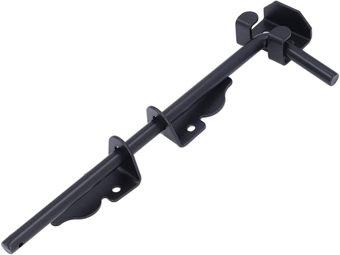 Ferrolho De Aço Preto Reforçado 30cm 12 Polegadas Para Portões E Aplicações Segurança
