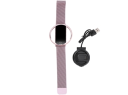 Pulseira Inteligente Esportiva Impermeável Smartwatch Bluetooth Monitoramento De Saúde Rosa