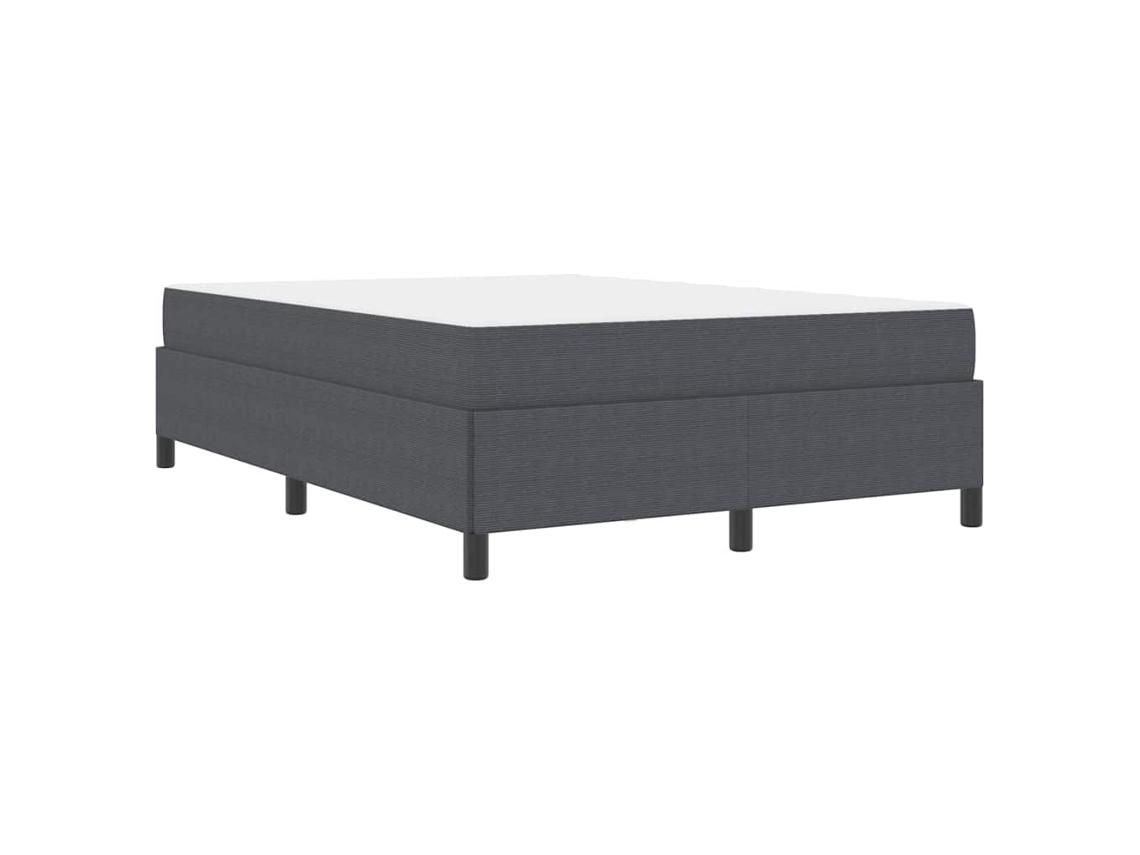 Conjunto 1 Estrutura Da Cama Vidaxl Cinzento Tecido (140 X 200 Cm)